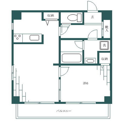 根津 マンション 1LDK