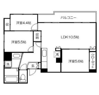 東京都文京区根津２丁目 賃貸マンション 3LDK